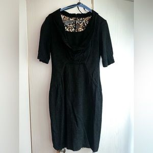 Donna Rico New York Dark Gray short sleeve business dress size 6